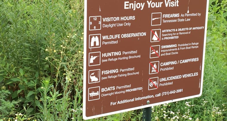 As a national wildlife refuge, there are special visitor guidelines to follow while in the area. Photo by Donna Kridelbaugh.