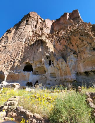 Bandelier National Monument - New Mexico - Cliff Dwellings - Alcove House