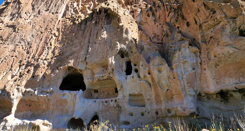 Bandelier National Monument - New Mexico - Cliff Dwellings - Alcove House