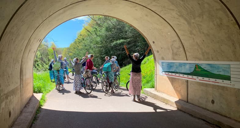 2023 Photo Contest Winner: Bicycling. Photo by Doug Riegner, Great Allegheny Passage Conservancy
