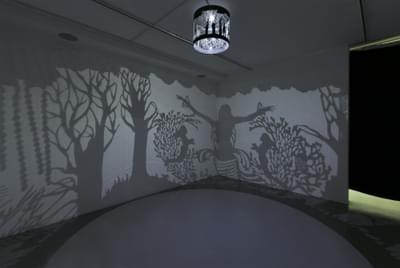 Lost In A Jinn Forest 2018  Shadow Installation  Fabricated Perspex Laser Cut Paper Led Light  Size Variable