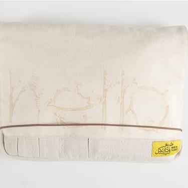 Mobius Beige Laser Etched Bag
