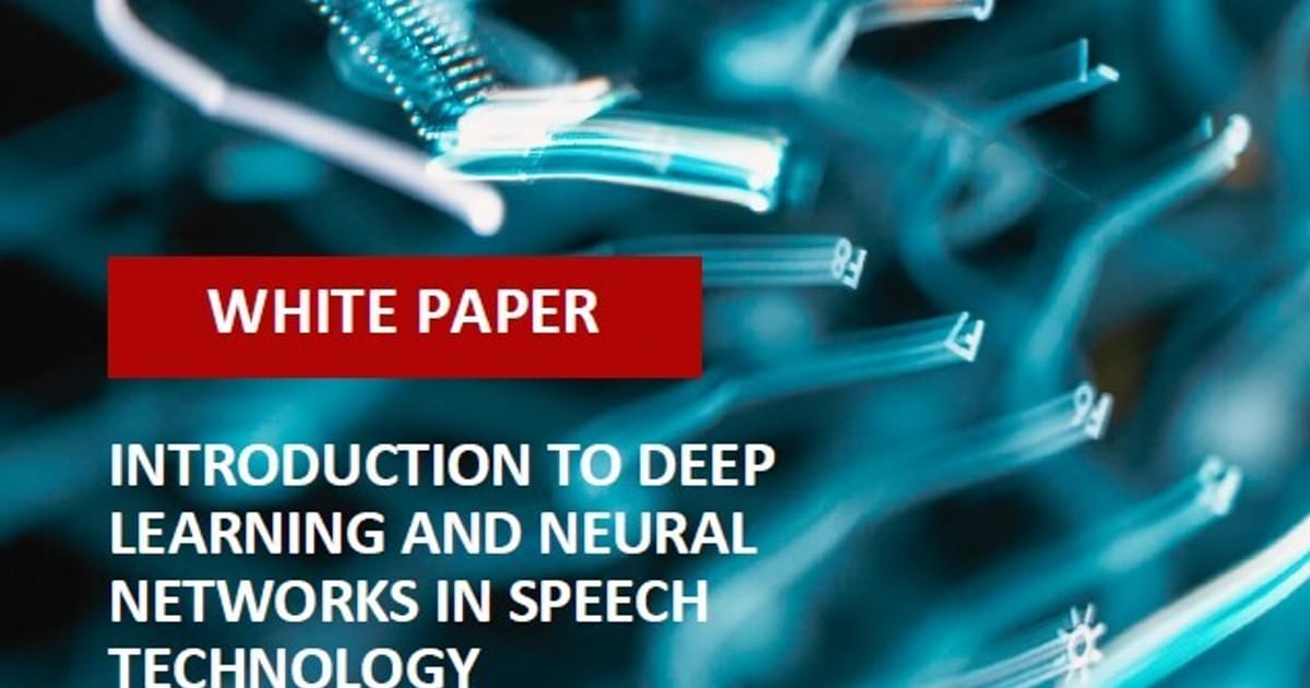 White Paper Introduction Recognosco | White Paper: Intro to Deep Learning & Neural Networks in…