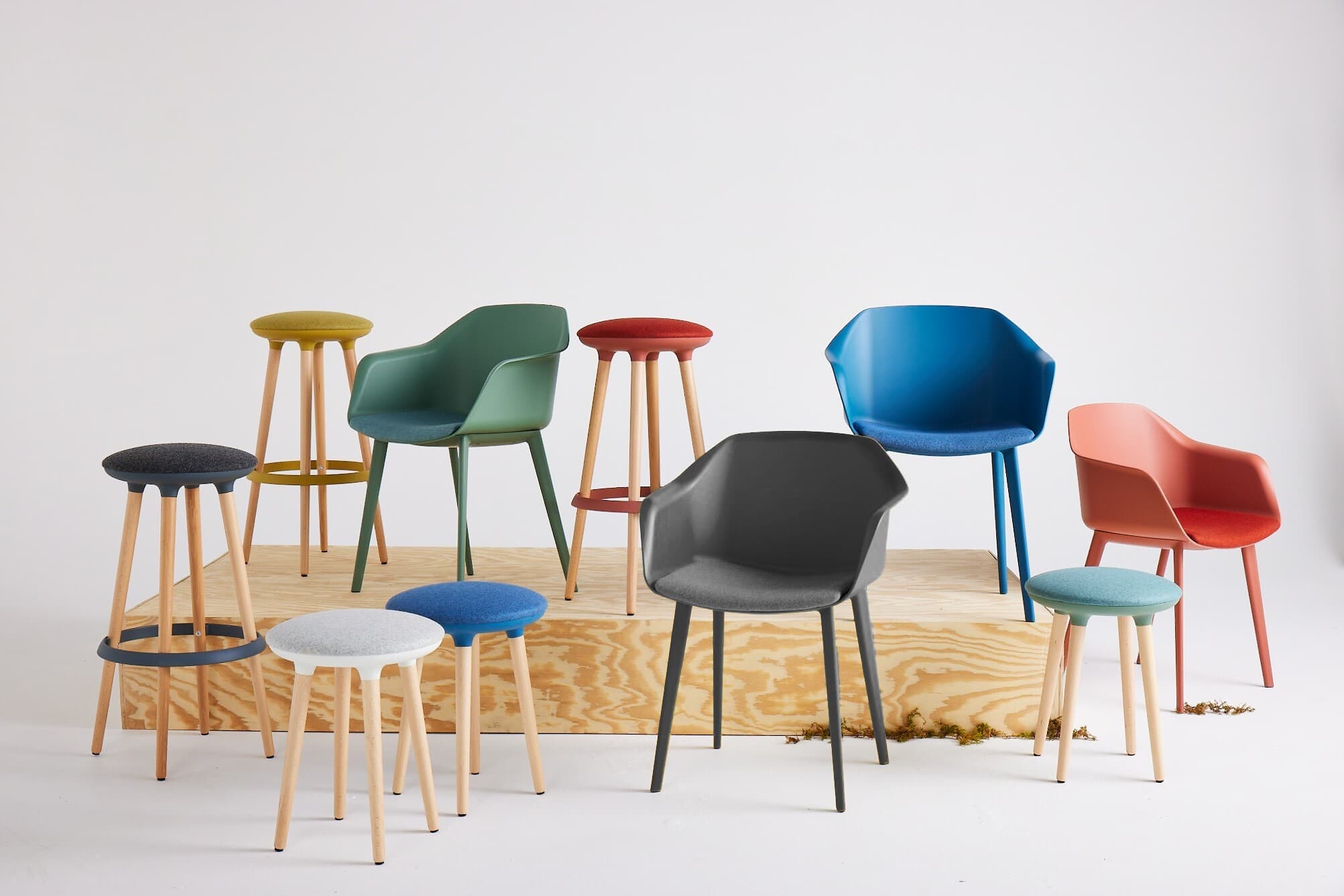 Coleurí Chairs Joi Stools 0021 anthracite coleuri chair