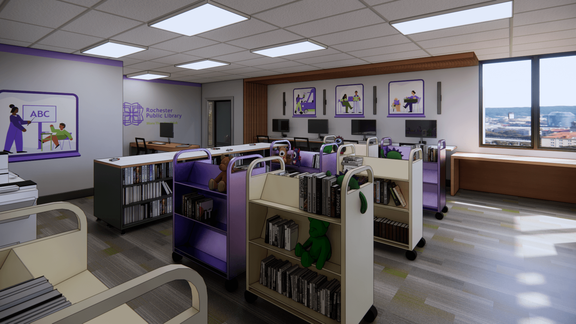 Team 1 Mobile Library Staging and Mini Library