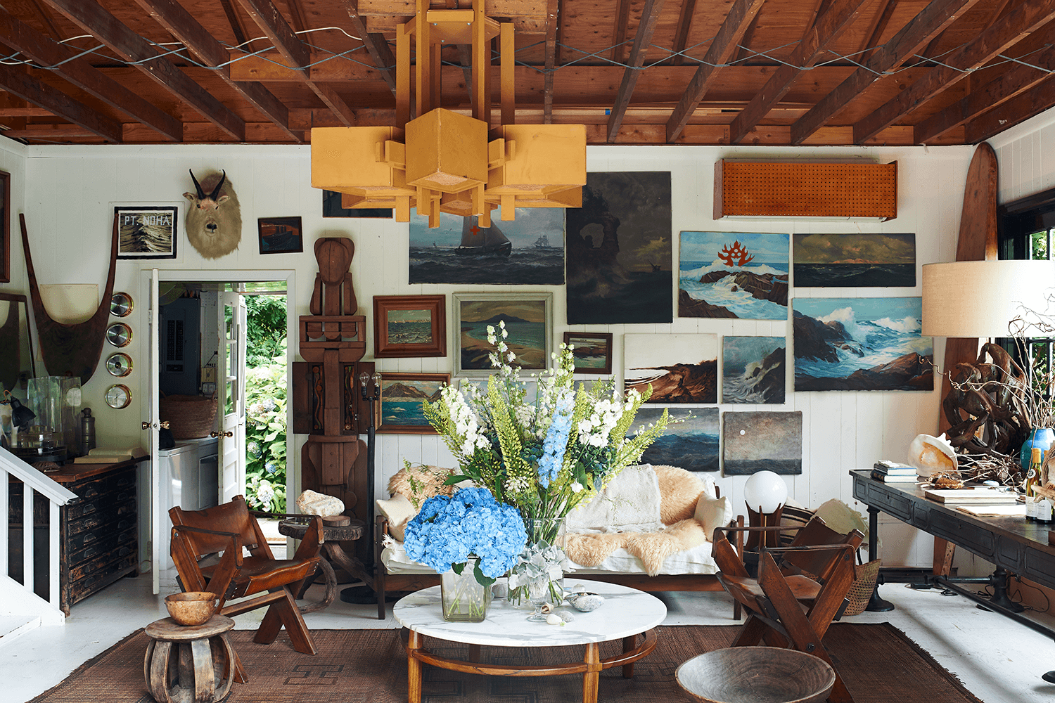 Stephen and Robin’s home studio and workshop in Montauk, NY. Image Credit: Mikkel Vang