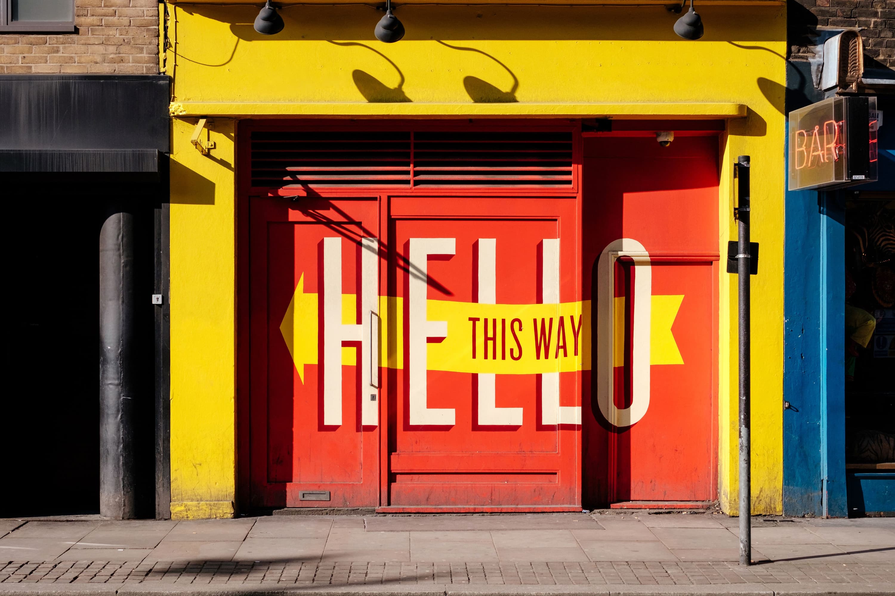 Welcome sign