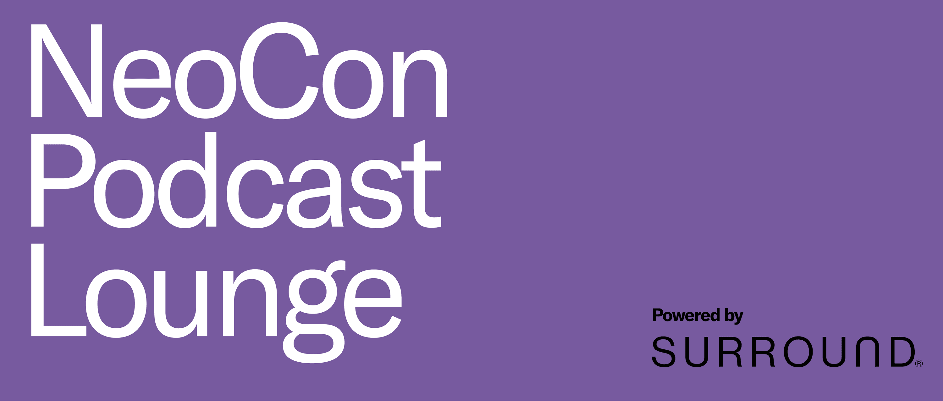 NeoCon Podcast Lounge Header