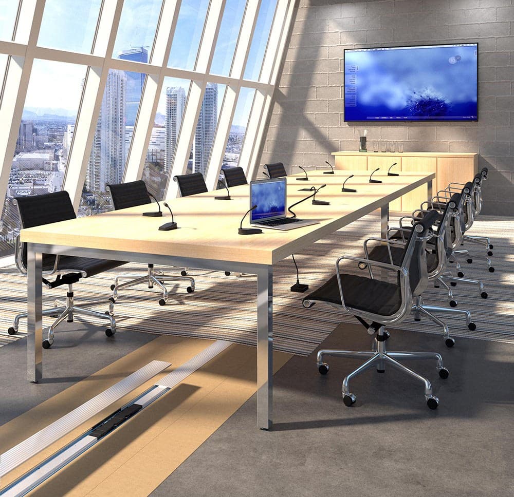 Vc Rack Conference Room NeoCon | NeoConversations Episode 5: Powering Flexible Workplaces