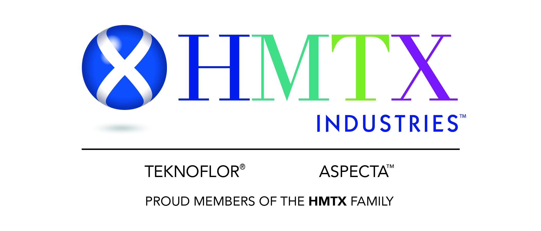 HMTX Industries Teknoflor Aspecta Proud Members of the HMTX Family Logo