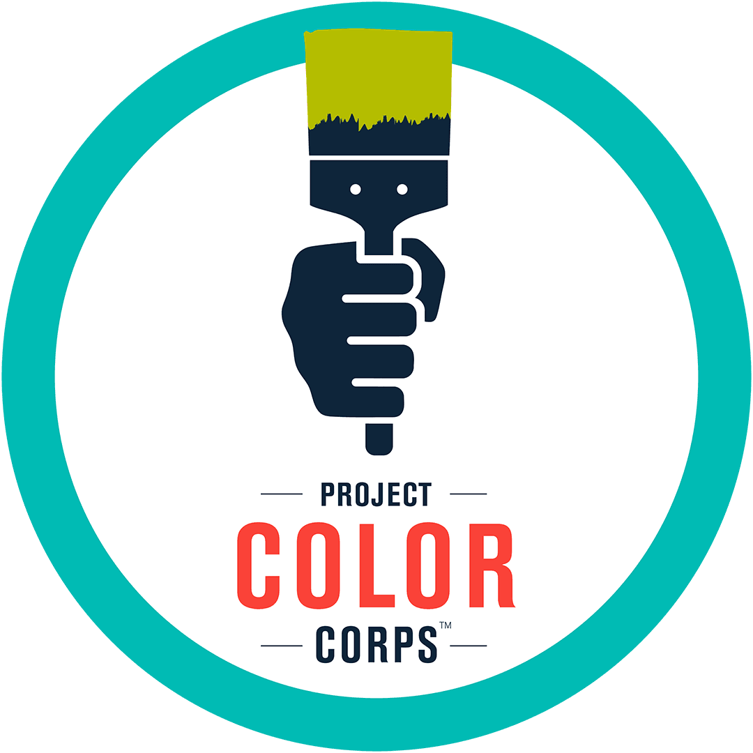 Project Color Corps PCC logo 2022 v in circle
