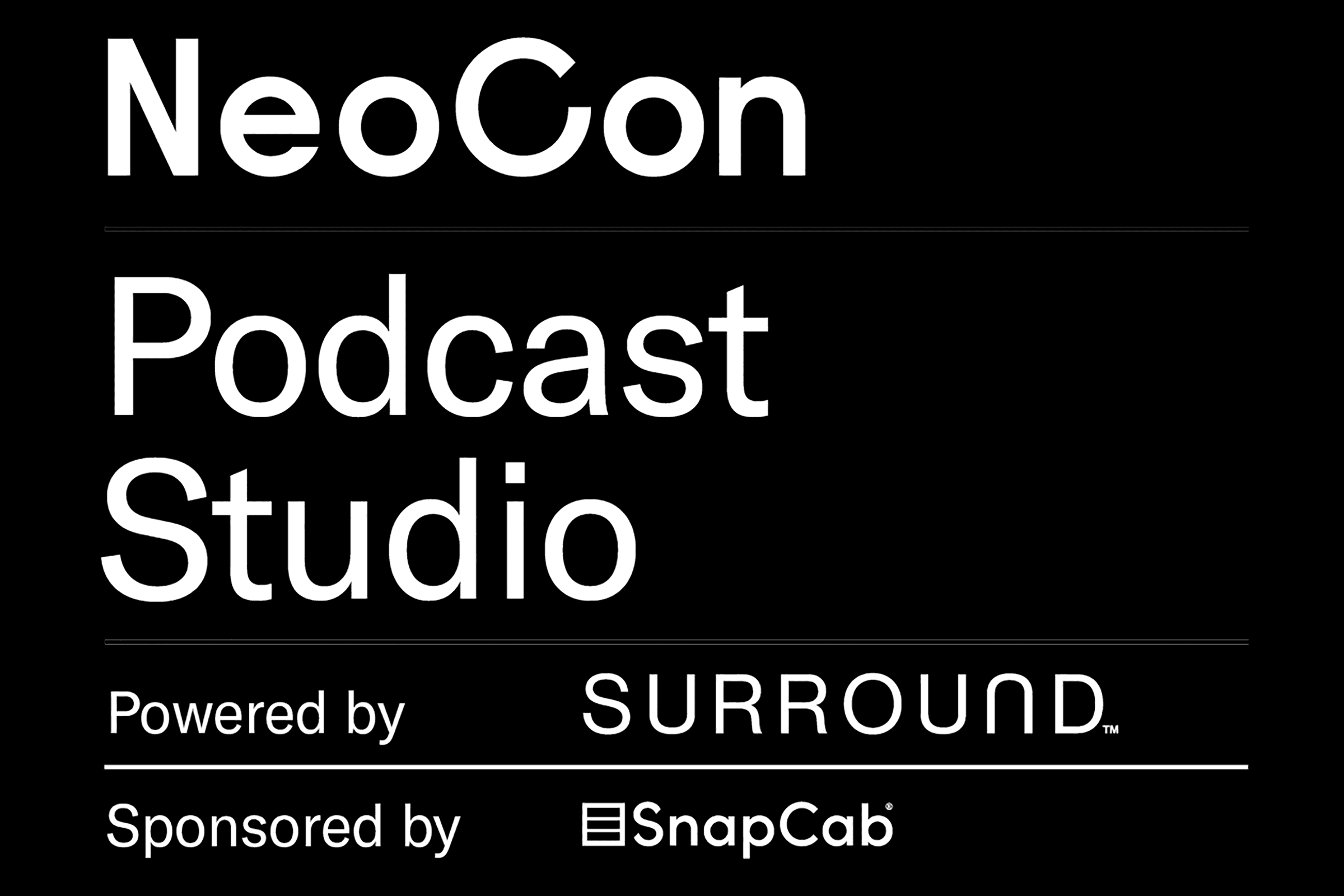 NeoCon Podcast Studio Powered by SURROUND