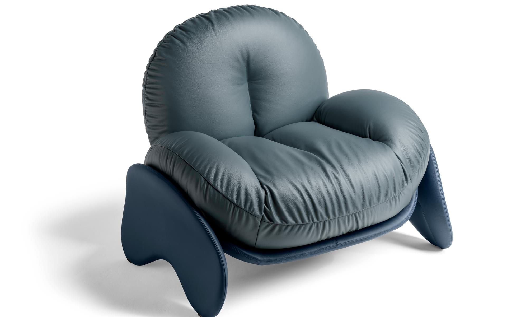 Haworth Poltrona Frau Squash Armchair Gold 1