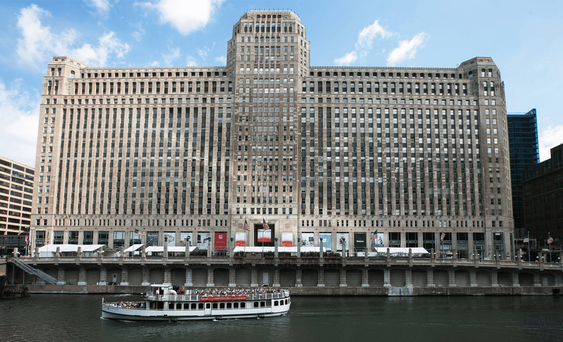 Th Mart Exterior View From River