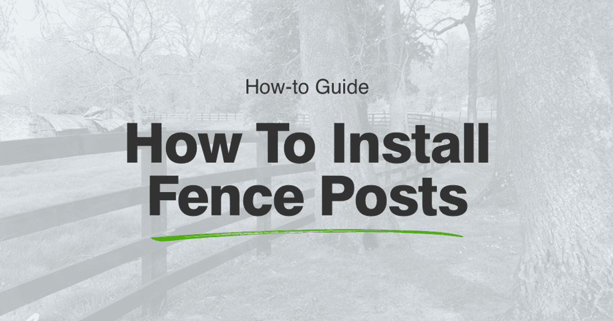 How to install a fence post | Walford Timber - Cheltenham Branch