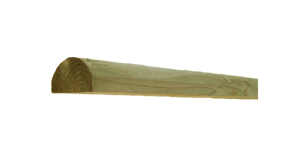 100mm Half Round 'D' Rails | Walford Timber Ltd