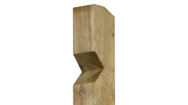 100mm x 125mm Incised Wooden Fence Posts | G & MB Manning