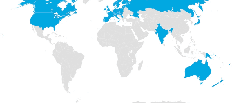 Intl world map