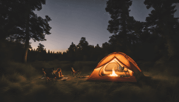 Camping outdoors around mosquitos upscaled