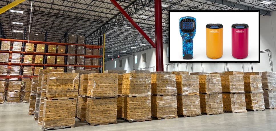 Pallets of donations