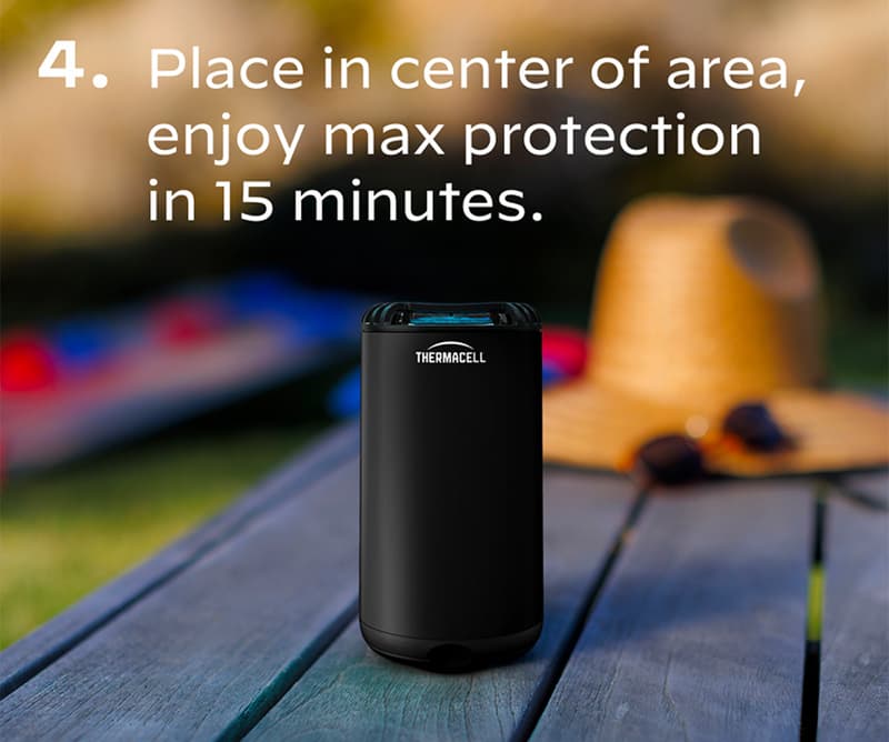 4. Place in center of area, enjoy max protection in 15 minutes.