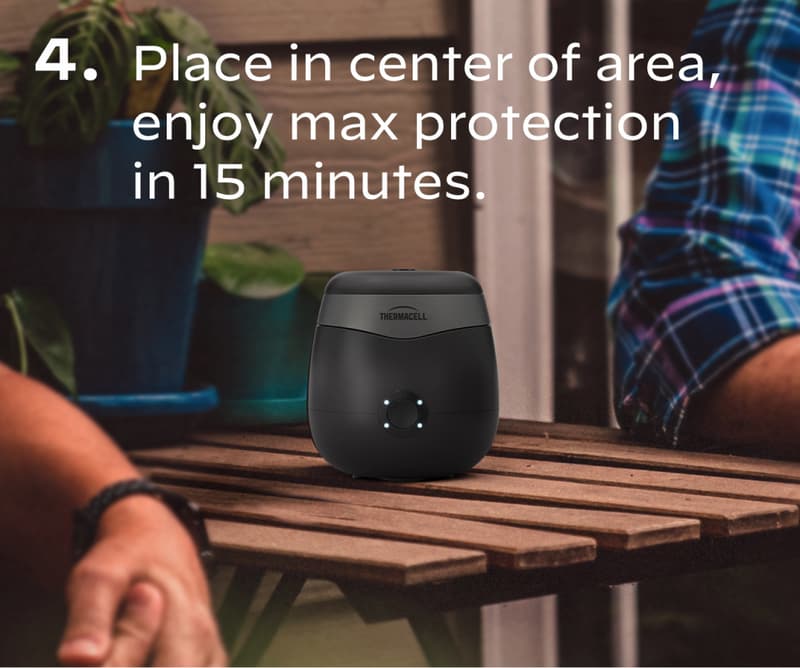 4. Place in center of area, enjoy max protection in 15 minutes.