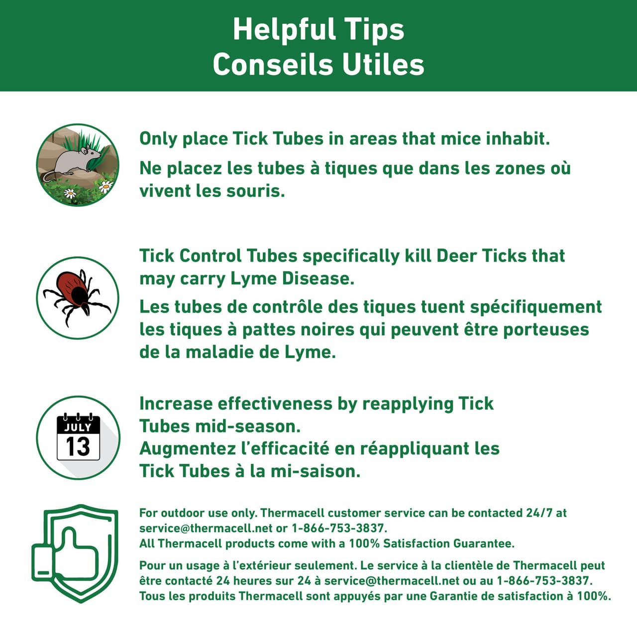 Tick Control Boxes Tick Control Tubes | Thermacell