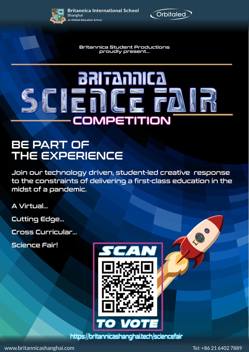 3 Science Fair Competition Poster Launch SCAN TO VOTE