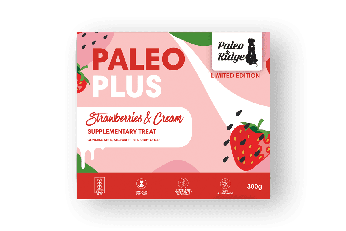 Paleo Ridge Strawberry and Cream Raw Dog Treat