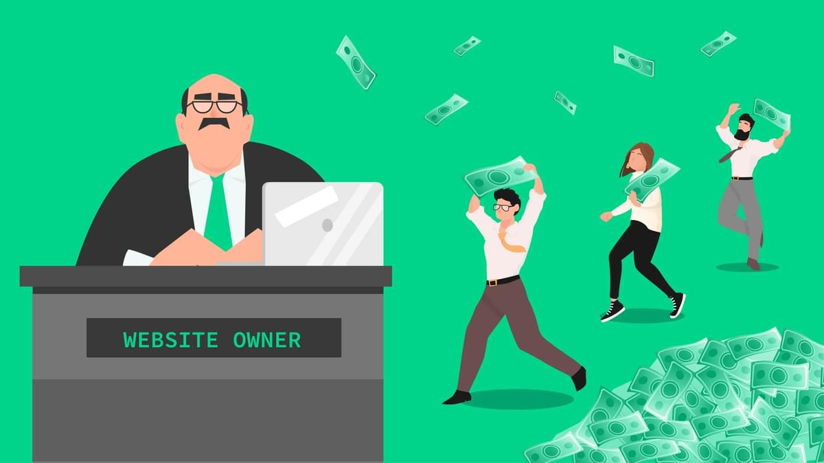 Greedy website owner