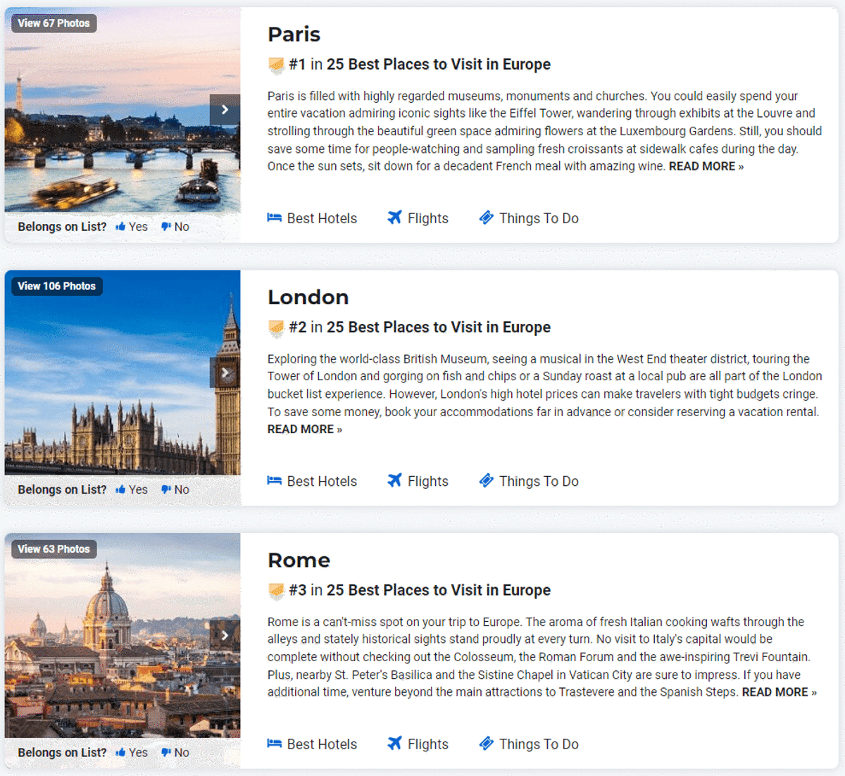 Best Places to Visit in Europe