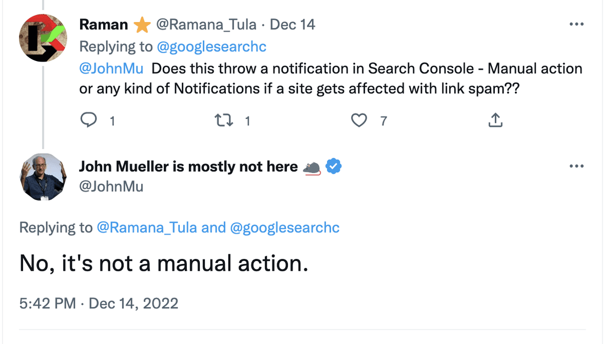 spambrain not manual action