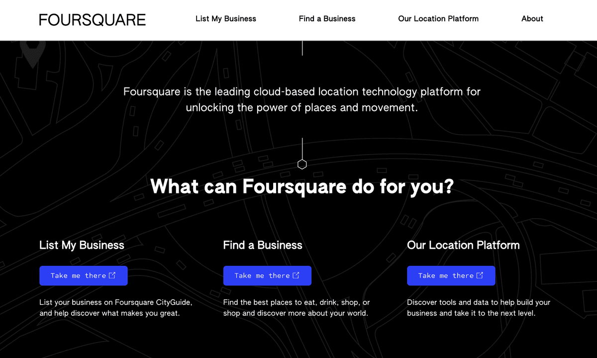 Foursquare link directory