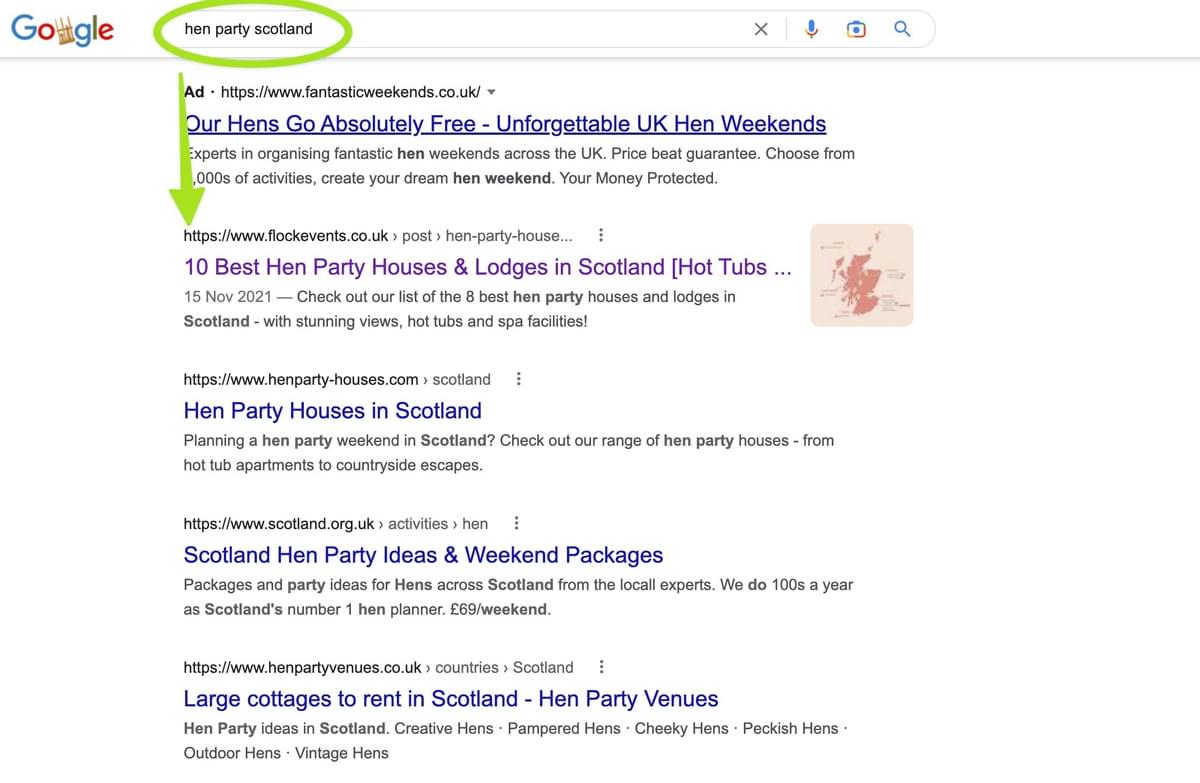 hen party scotland ranking