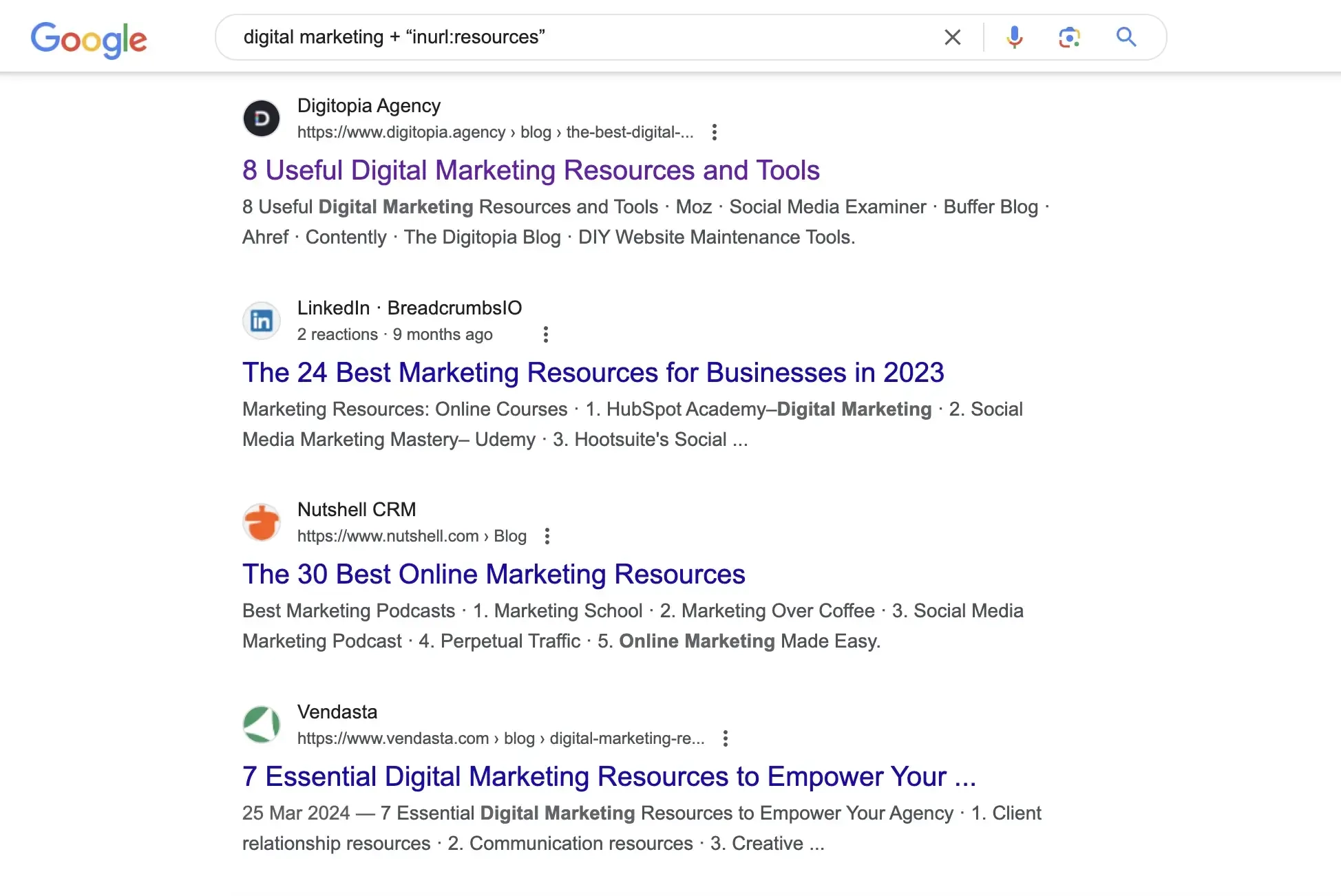 Google search operators