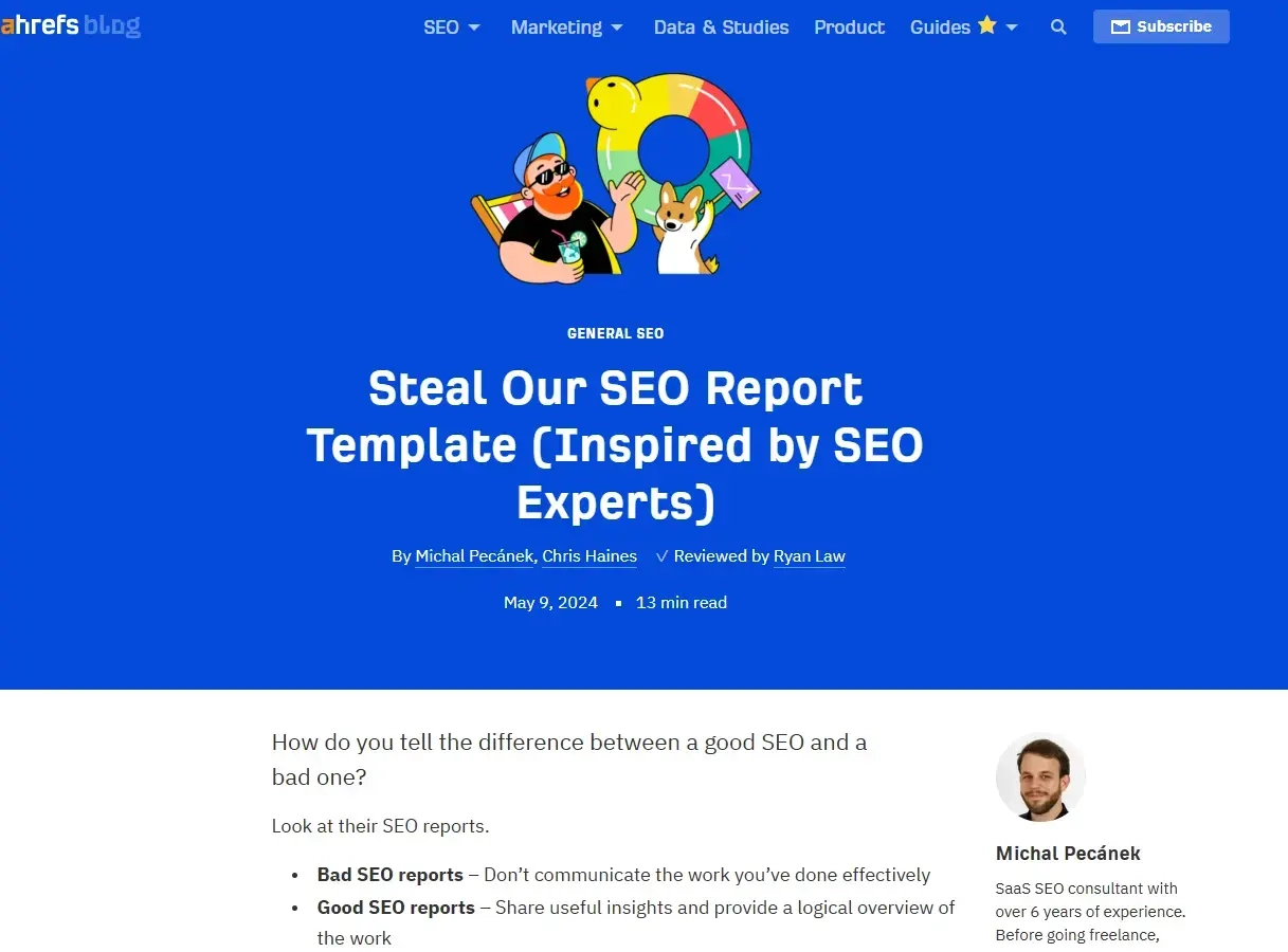 Ahrefs blog