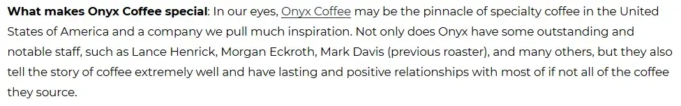 Onyx Coffee Lab