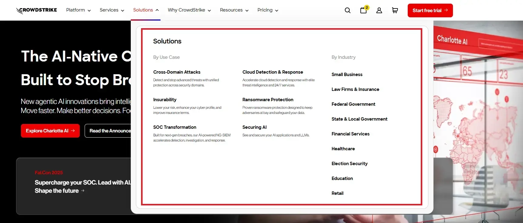 cybersecurity solution pages
