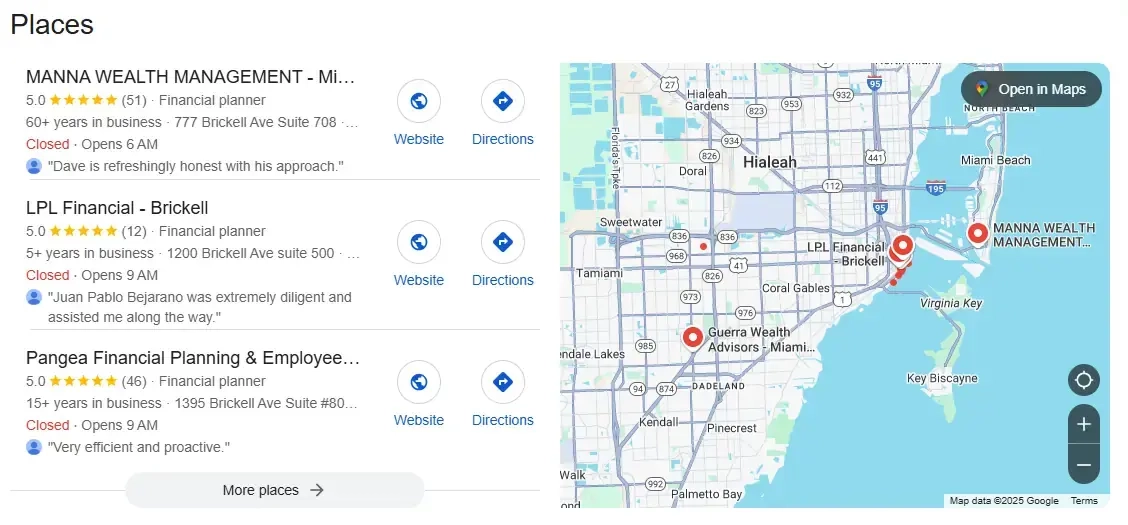 Google’s Local Pack