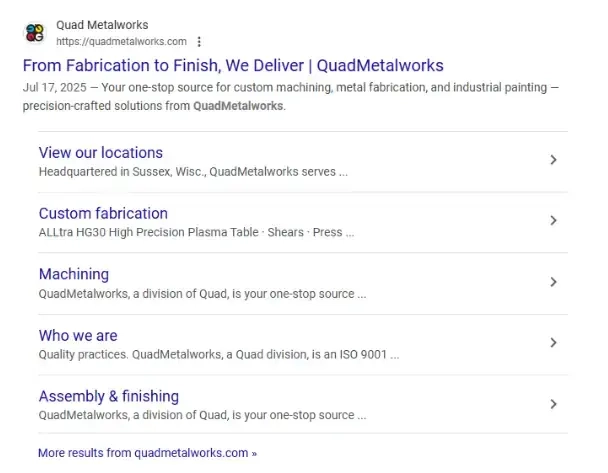 example of website using schema markup