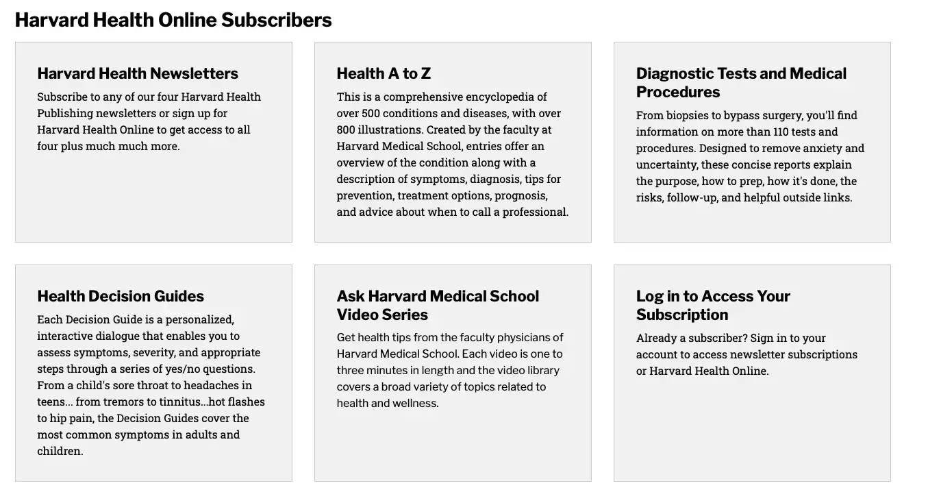 Harvard Health