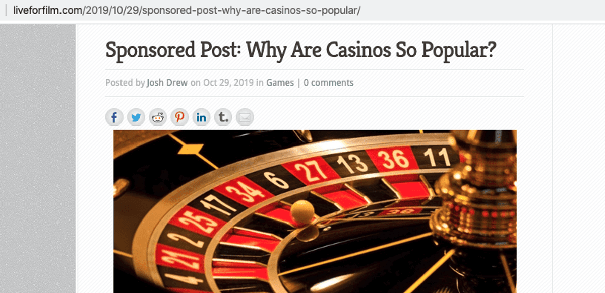 sponsored post