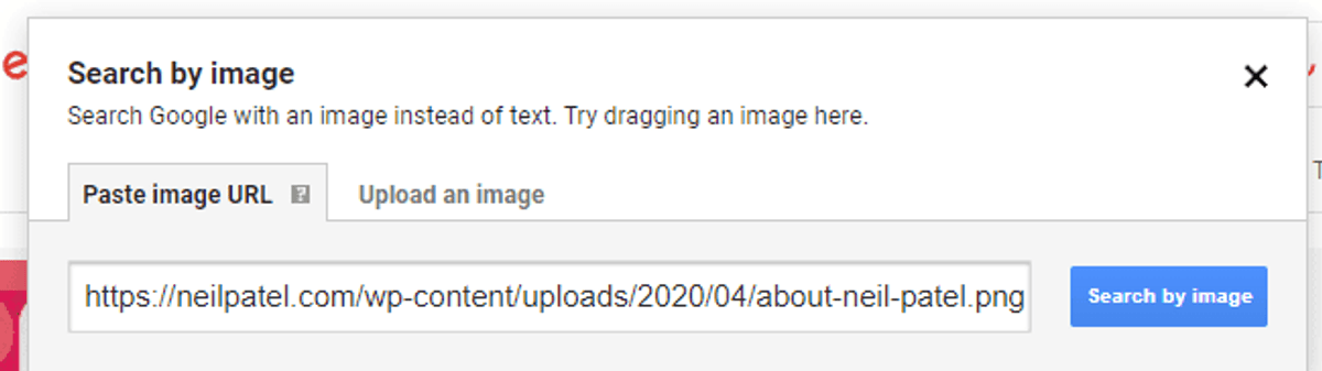 image search on Google