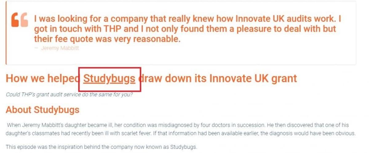 provide local testimonials