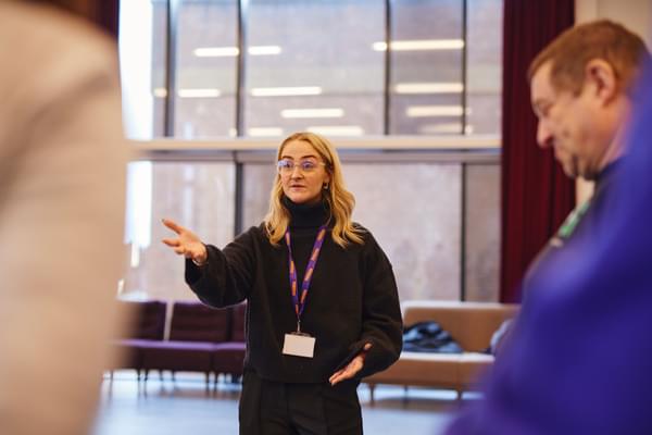 Drama group leader