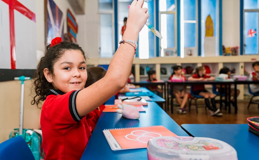 Engaged Student in Classroom