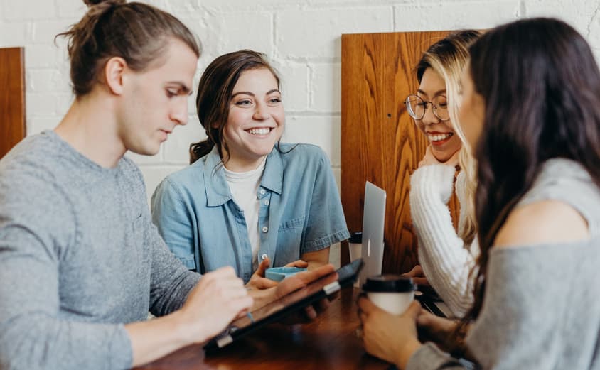 Students Chatting