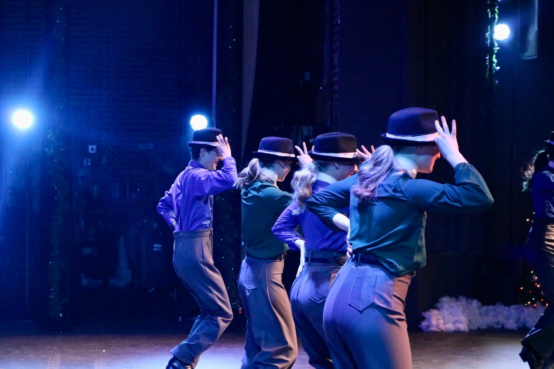 Oklahoma City University students tap dance during the Holiday Spectacular.
