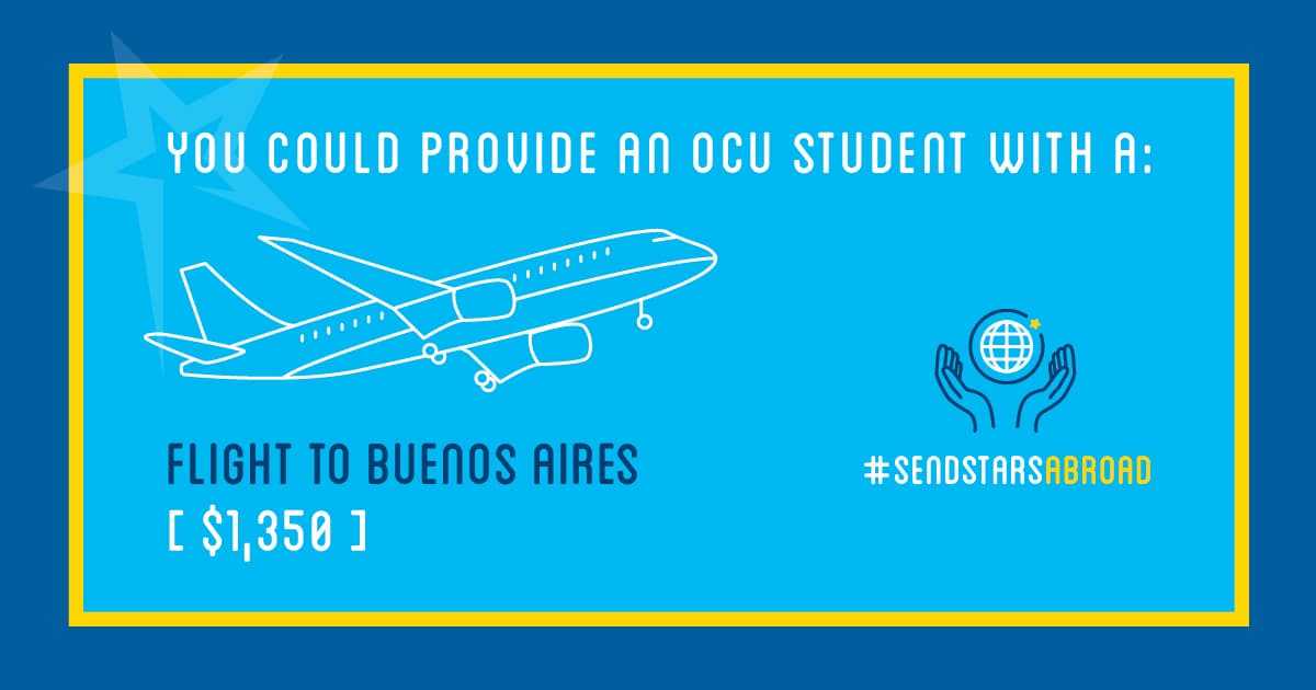Provide an OCU Student with a flight to Buenos Aires - $1,350