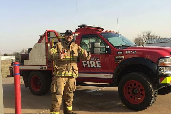 Markus Kostmann volunteers with the Deer Creek Fire Dept. Markus Kostmann volunteers with the Deer Creek Fire Dept.
